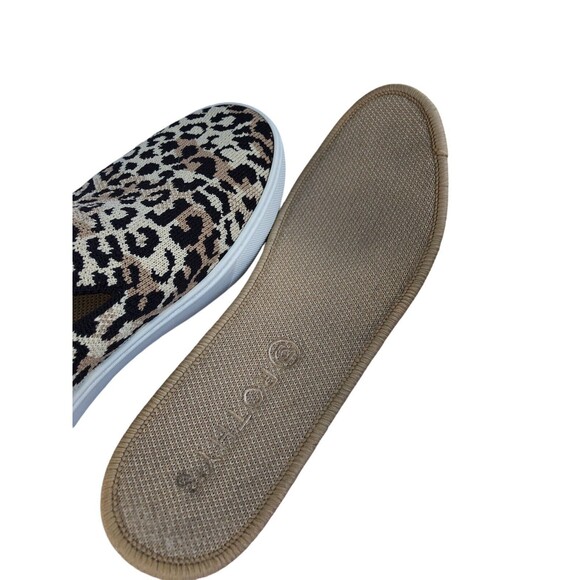 Rothy's The Original Slip On Sneaker Desert Cat Leopard Shoes Flats Sz 9.5 - Picture 9 of 9